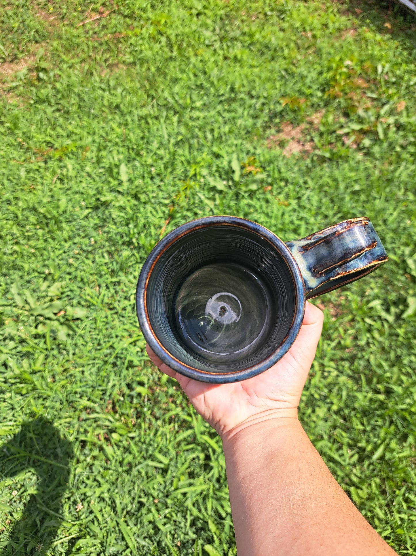 Stein, 112, floating blue, carved