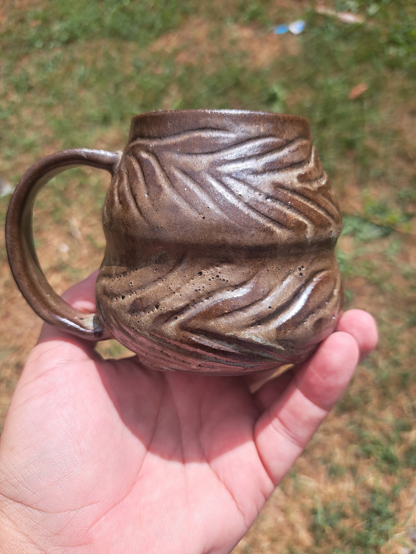Mug, B3, Frosty Green, Carved, Goblined