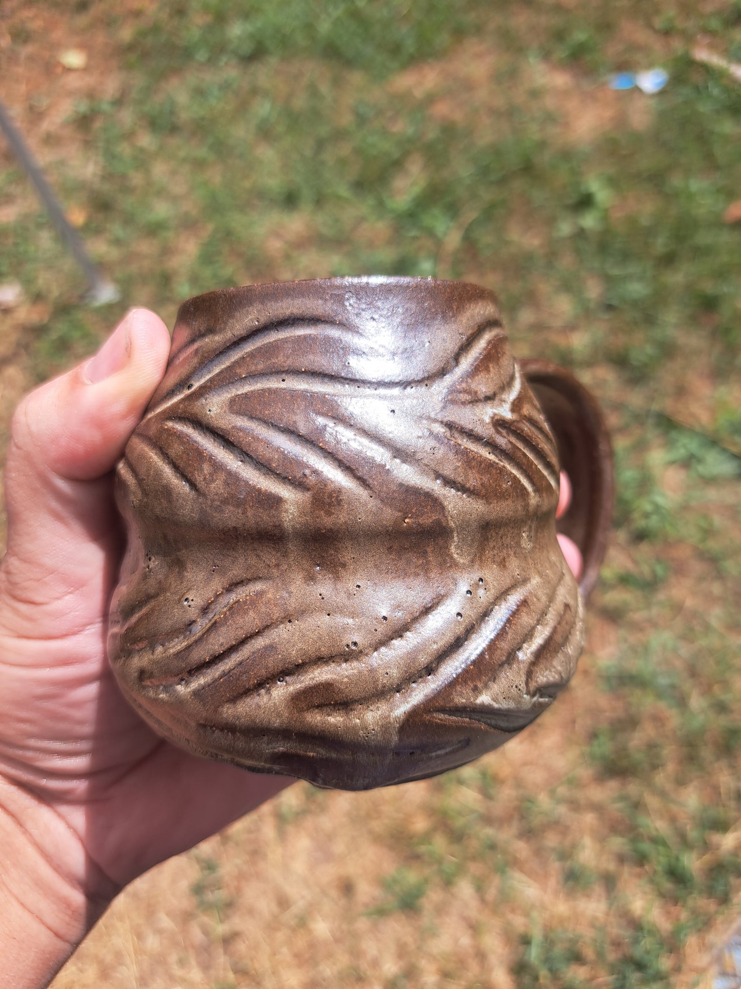 Mug, B3, Frosty Green, Carved, Goblined