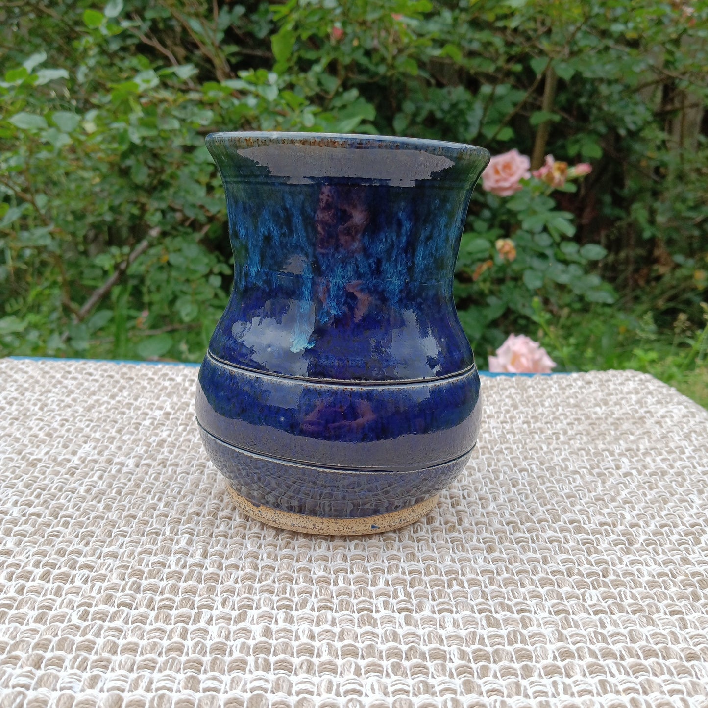 Blue Opal Vase / Jar