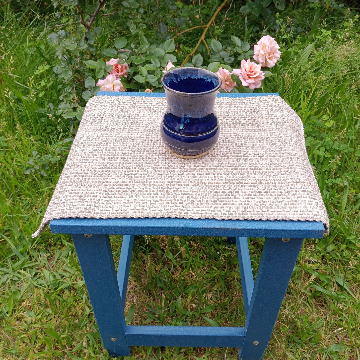 Blue Opal Vase / Jar