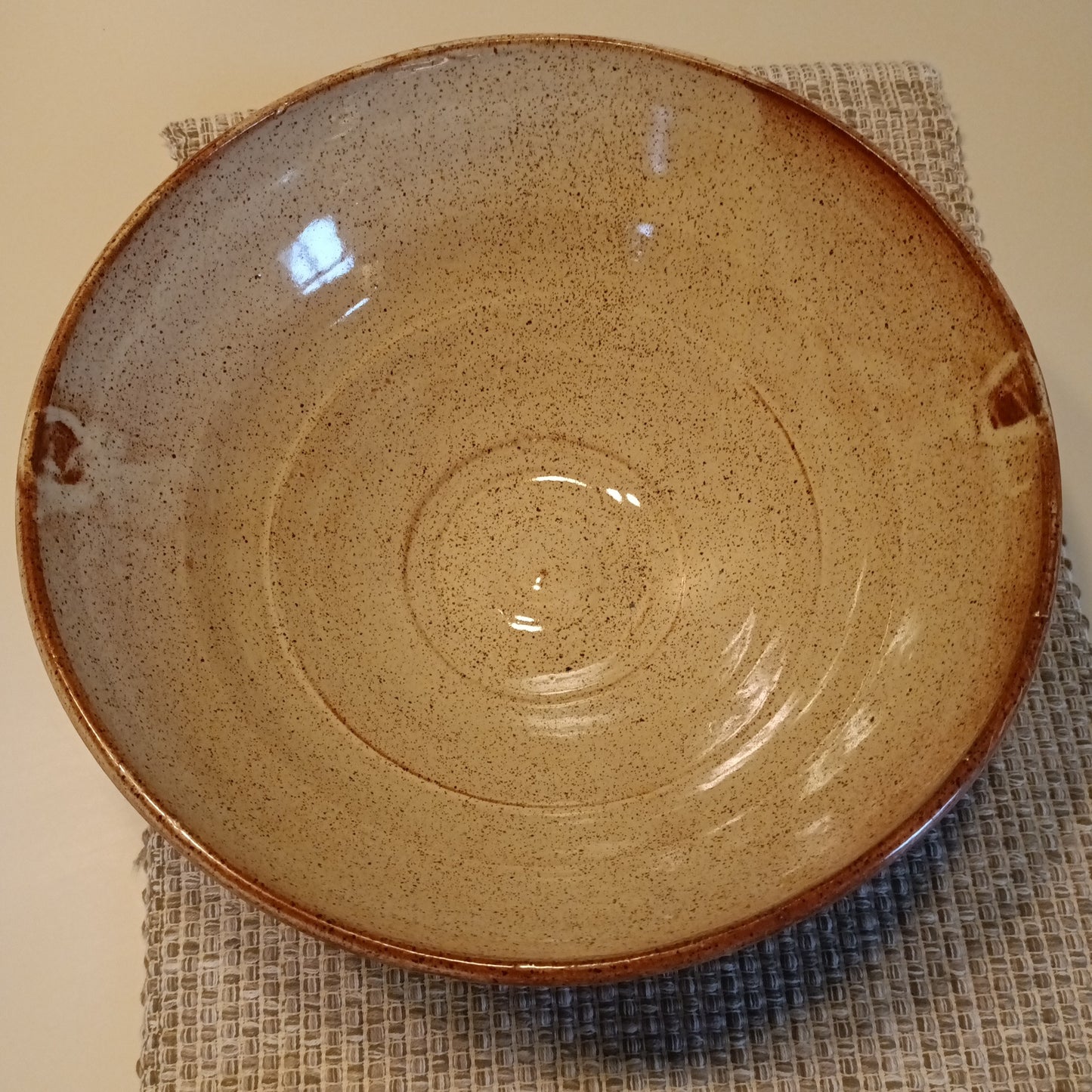 Amber Chrysanthemum Serving Bowl