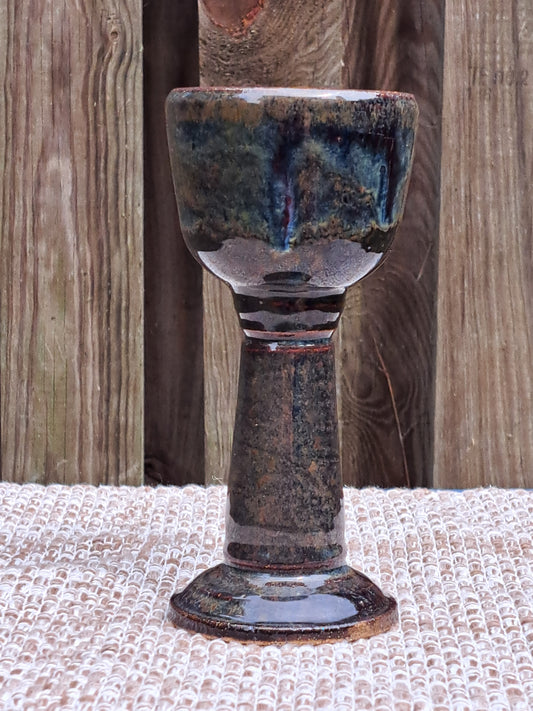 Goblet, floating blue