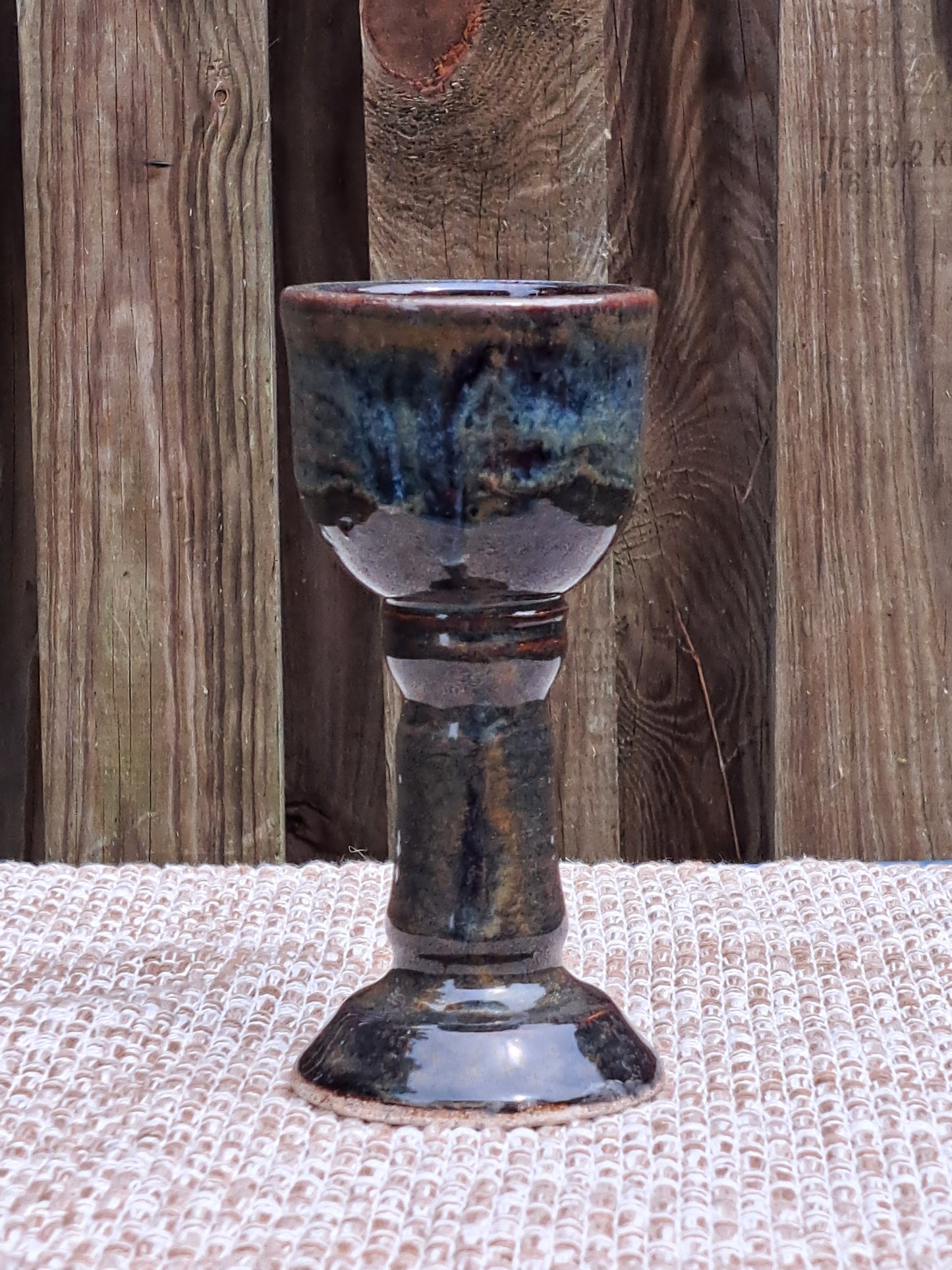 Goblet, floating blue