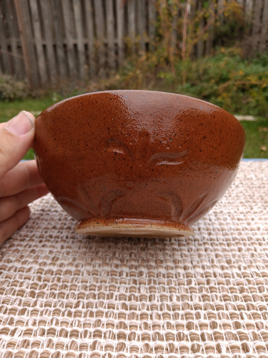 Carved Orange Bowl